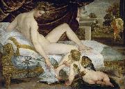 Lambert Sustris Venus and Love oil on canvas
